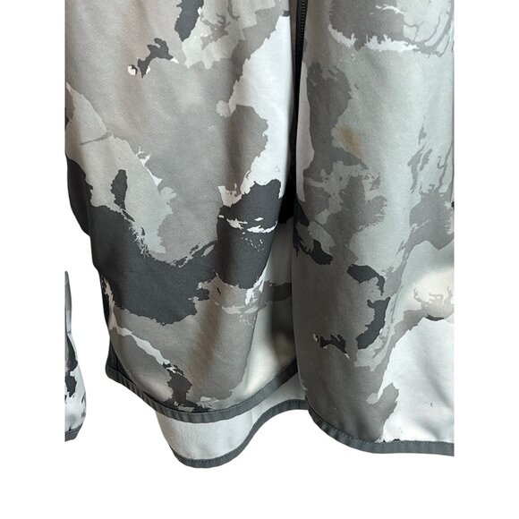 Adidas AEROREADY Mens Camouflage Full-Zip Hoodie M Gray White Activewear Gym - Picture 5 of 14